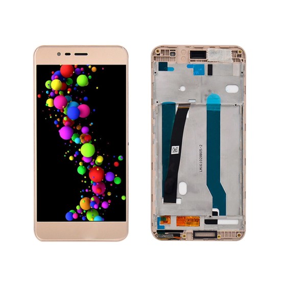 TOUCH+DISPLAY COM FRAME ASUS ZENPHONE 3 MAX/ZC520TL 5,2" DOURADO